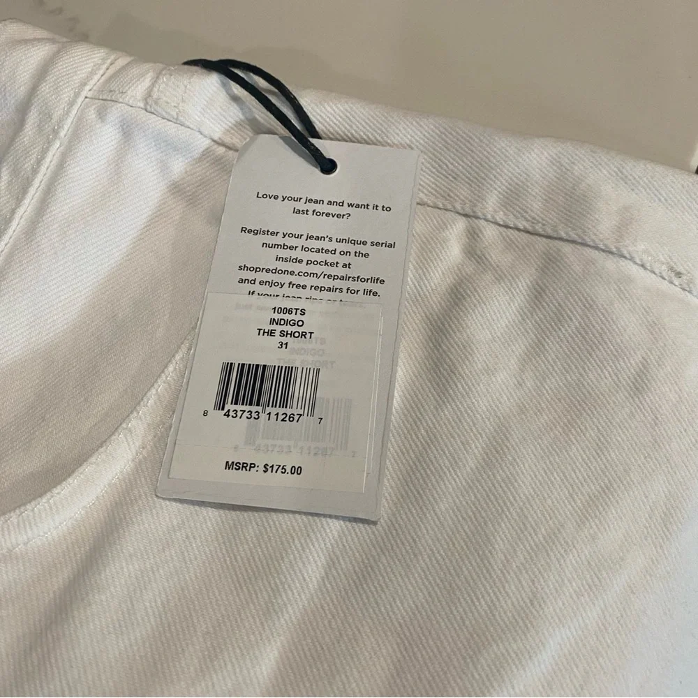 RE/DONE x Revolve Indigo The Short Shorts Size 30